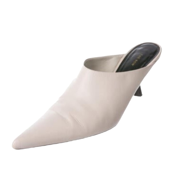 The Row Shoes - The Row Bourgeois Mule Bone Gray Size 38 EUC